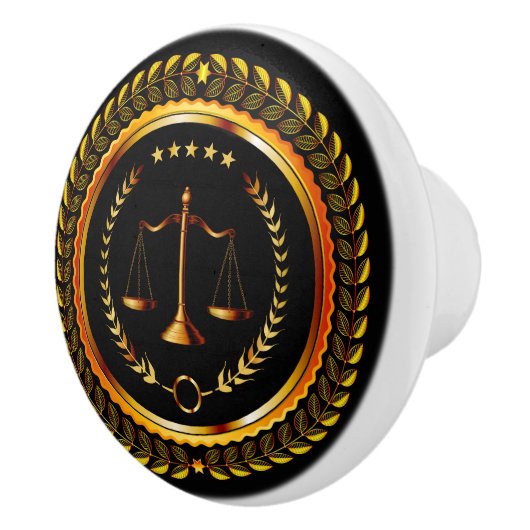 Elegante Recht Schalen van Gerechtigheid Ladeknopp Keramische Knop (Rechts)