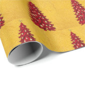 Elegante Red Deer Moose Gold Snow Merry Xmas Patte Cadeaupapier (Rol Hoek)