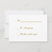 Elegante Red Holly Christmas Wedding RSVP Kaartje (Achterkant)