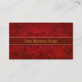 Elegante Red Velvet achtergrond Salon Spa Visitekaartje (Voorkant)