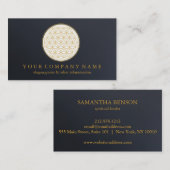 Elegante reddingsbloem New age Spirituele Healer Visitekaartje (Voorkant / Achterkant)