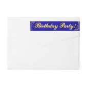 Elegante Regal Gouden Typografie Verjaardag (Achterkant)