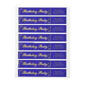 Elegante Regal Gouden Typografie Verjaardag (Vel)