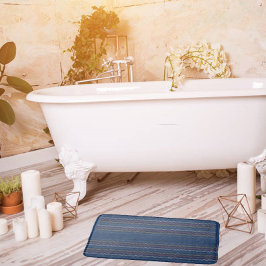 Elegante Regatta Streep Blauw sinaasappel Roze Wit Badmat