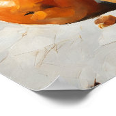 Elegante Regeling: Stilleven met Bloemenvaas Poster (Hoek)