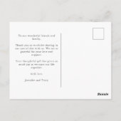 Elegante Regenboog Aquarel LGBTQ Trouw Dankjewel Briefkaart (Achterkant)