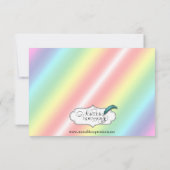 Elegante Regenboog Bloemen Gay Bruiloft Save the D Save The Date (Achterkant)