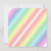 Elegante Regenboog Bloemen Mrs Bruiloft Uitnodigin Kaart (Achterkant)