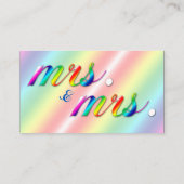 Elegante regenboog bloemengay trouwplaats kaarten plaatskaartje (Achterkant)