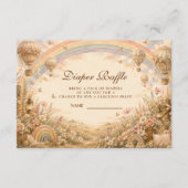 Elegante Regenboog Boho LuierRaffle Informatiekaartje (Voorkant)