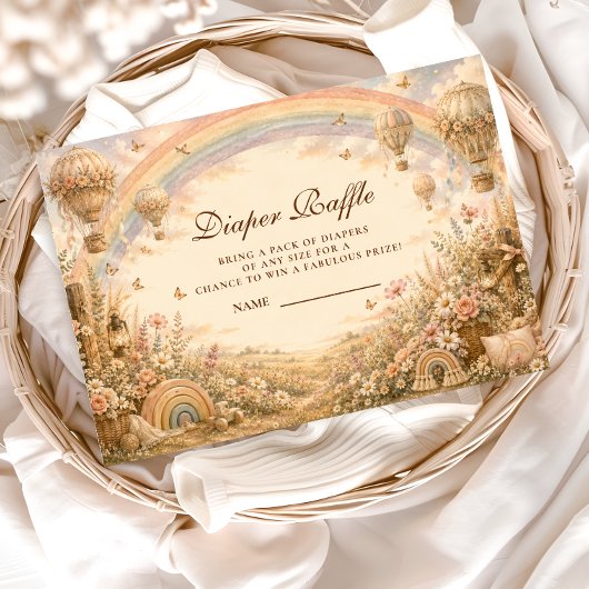 Elegante Regenboog Boho LuierRaffle Informatiekaartje