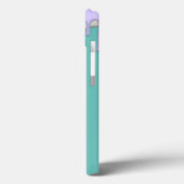 Elegante Regenboog Druppels Mintgroen Case-Mate iPhone Case (Achterkant / Links)