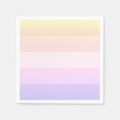 Elegante regenboog gestreepte servetten (Voorkant)