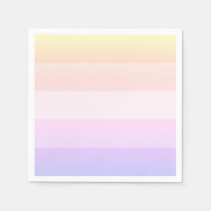 Elegante regenboog gestreepte servetten