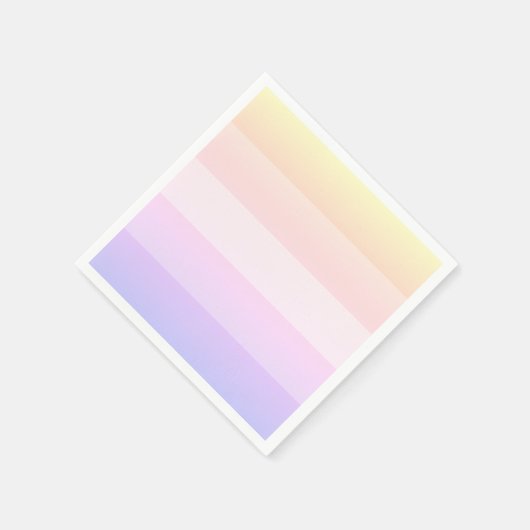 Elegante regenboog gestreepte servetten (Hoek)