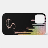 Elegante regenboog glinster druppels Case-Mate iPhone case (Achterkant (horizontaal))