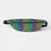Elegante Regenboog Iriserende Abstracte Goud Glitt Heuptasje (Voorkant)