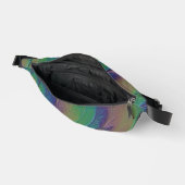 Elegante Regenboog Iriserende Abstracte Goud Glitt Heuptasje (Open)