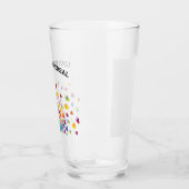 Elegante regenboog van harten ontwerp glas (Links)