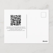 Elegante regenboog verlovingsfoto Save The Date Briefkaart (Achterkant)