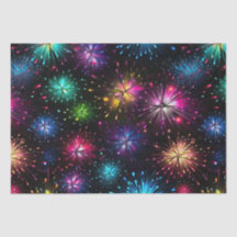 Elegante regenboogvuurwerk op zwarte achtergrond