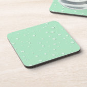 Elegante regendroppendesign harde plastic onderzet bier onderzetter (Linkerzijde)