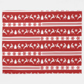 Elegante Reinders Sneeuwvlokken Lijnen Groot Fleece Deken (Voorkant (Horizontaal))