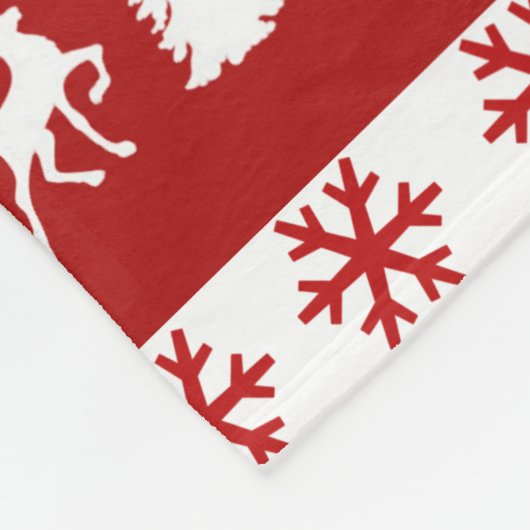 Elegante Reinders Snowflakes Lines Medium Fleece Deken (Hoek)