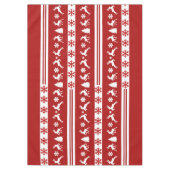 Elegante Reinders Snowflakes Lines Medium Tafelkleed (Voorkant)