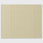 Elegante reliëfstijl gouden damast cadeaupapier (Vlak)