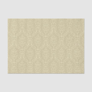 Elegante reliëfstijl gouden damast tissuepapier