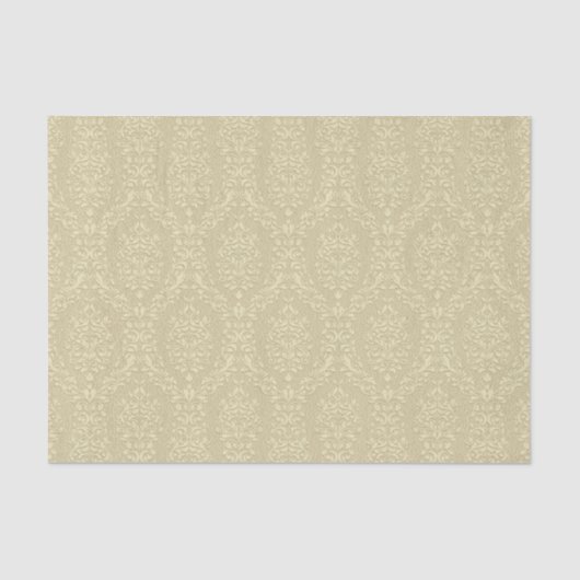 Elegante reliëfstijl gouden damast tissuepapier (Voorkant)