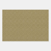 Elegante reliëfstijl vakantie kwartvleugel inpakpapier vel (Voorkant)