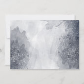 Elegante religieuze babyfoto doop uitnodiging (Achterkant)