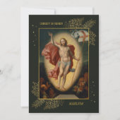 Elegante Religieuze Christelijke Paasbrunch Egg Hu Kaart (Voorkant)