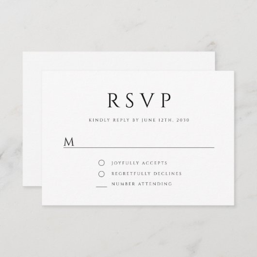 Elegante religieuze kruis bloemendoop RSVP kaartje (Voorkant / Achterkant)