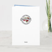 Elegante Religieuze Maagd Maria Bloemkaart Kaart (Achterkant)