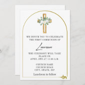 Elegante religieuze uitnodiging (Voorkant / Achterkant)