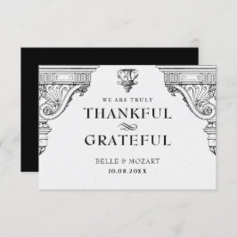 Elegante Renaissance architectuur Bedankkaart
