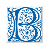 Elegante  Renaissance Letter B Monogram Zelfinktende Stempel (Design)
