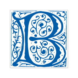 Elegante  Renaissance Letter B Monogram Zelfinktende Stempel