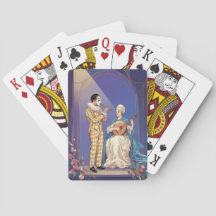 Elegante Renaissance Verjaardagskaart – Muzikale H Pokerkaarten