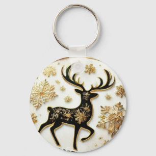 Elegante rendier kerst Sleutelhanger