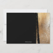 Elegante repetitie diner minimalistische penseelst kaart (Achterkant)