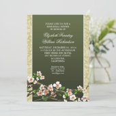 Elegante repetitie diner uitnodiging (Staand voorkant)