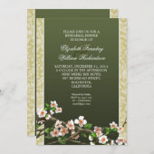 Elegante repetitie diner uitnodiging (Voorkant / Achterkant)