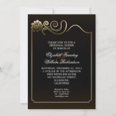 Elegante repetitie diner uitnodiging (Voorkant)