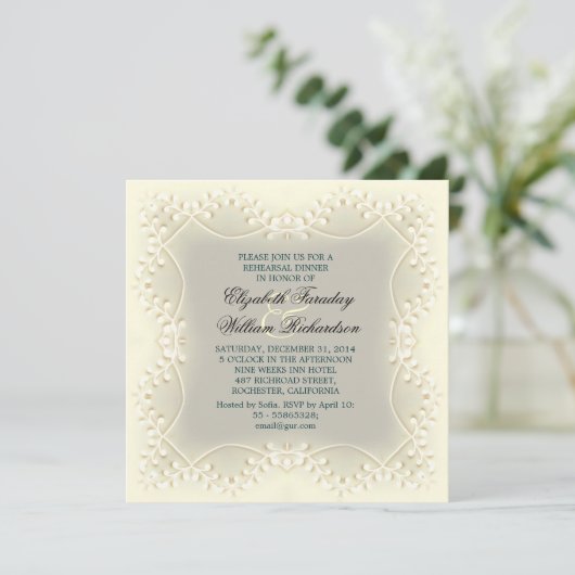 elegante repetities uit diners kaart (Staand voorkant)