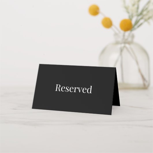 Elegante "Reserved" Tafel Kaart – Perfect voor Spe Plaatskaartje (Voorkant)