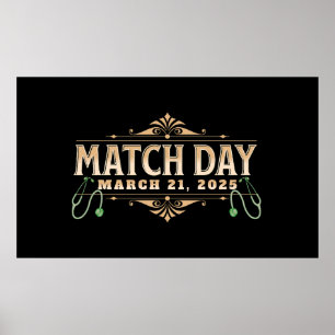 Elegante Residency Match Day 2025-viering Poster